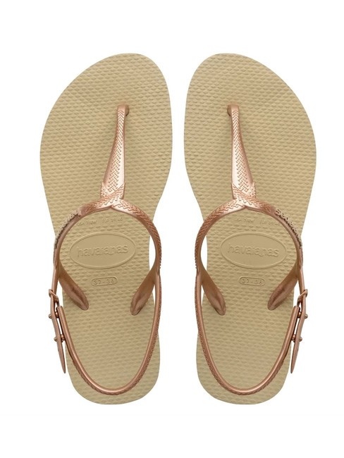 HAVAIANAS TWIST Klapki PIASEK/SZARY - Buty damskie