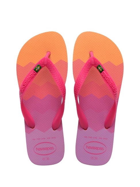 HAVAIANAS BRASIL FRESH Klapki gumowe brzoskwinia - Buty uniseks