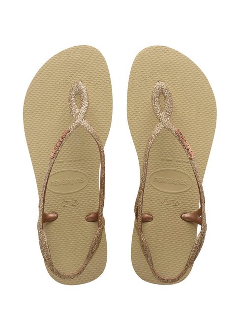 HAVAIANAS LUNA PREMIUM II Klapki PIASEK/SZARY - Buty damskie