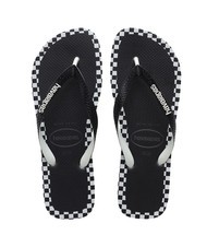 HAVAIANAS TOP CHECKMATE Klapki SZARY LODOWY - Buty uniseks - 1