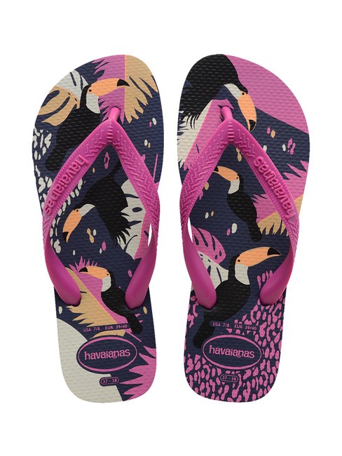 HAVAIANAS TOP TROPICAL VIBES Klapki granatowy - Buty damskie