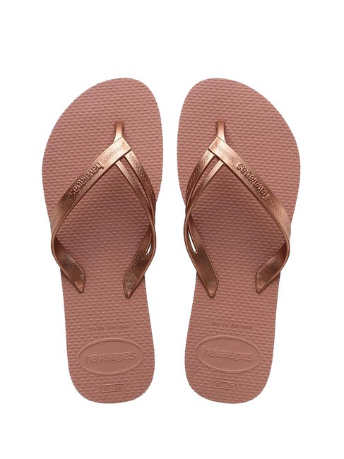 HAVAIANAS ELEGANCE CROCUS Klapki KROKUSY/RÓŻE - Buty damskie