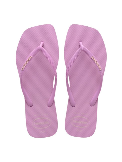 HAVAIANAS SQUARE LOGO Klapki świeża lawenda - Buty damskie