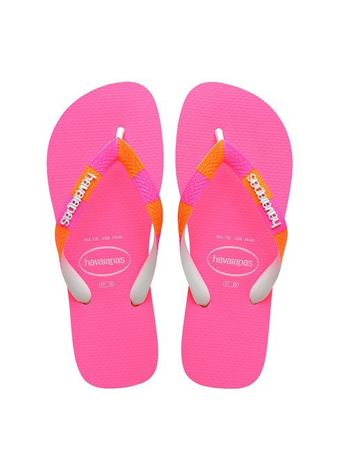 HAVAIANAS TOP VERANO II Klapki pomarańczowy zachód słońca - Buty damskie