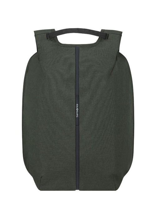 SAMSONITE SECURIPAK  Plecak z systemem antykradzieżowym, uchwyt na komputer 15,6" liście zielone - Plecaki na laptopa do pracy