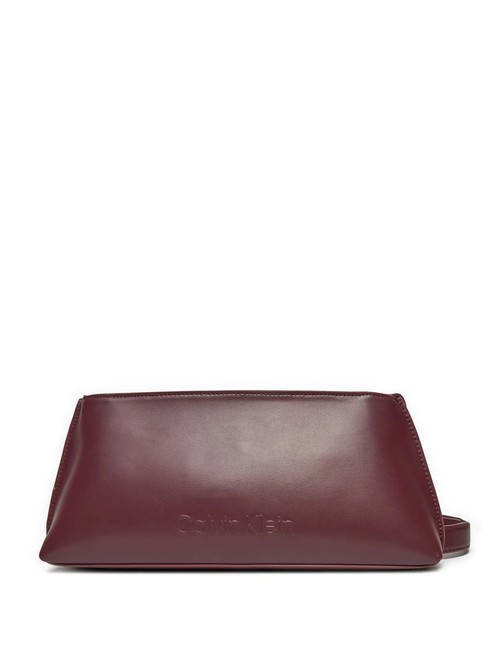 CALVIN KLEIN EMBOSSED CALVIN  Torba na ramię krwisty - Torby damskie