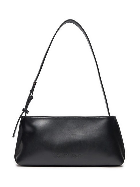 CALVIN KLEIN EMBOSSED CALVIN  Torba na ramię czarny - Torby damskie