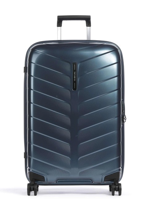 SAMSONITE ATTRIX Wózek średniej wielkości stalowo-niebieski - Wózki twarde