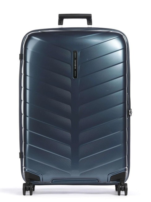 SAMSONITE ATTRIX Duży wózek stalowo-niebieski - Wózki twarde