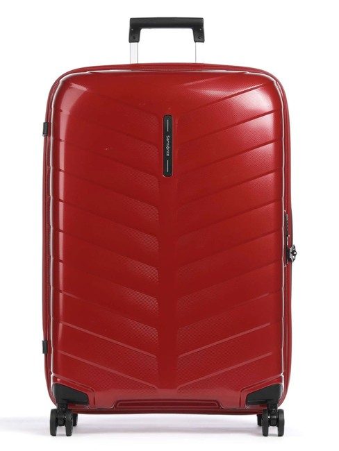 SAMSONITE ATTRIX Duży wózek CZERWONY - Wózki twarde