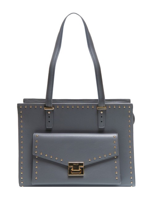 GAUDÌ CAMILLA Torba shopper z ćwiekami szary - Torby damskie
