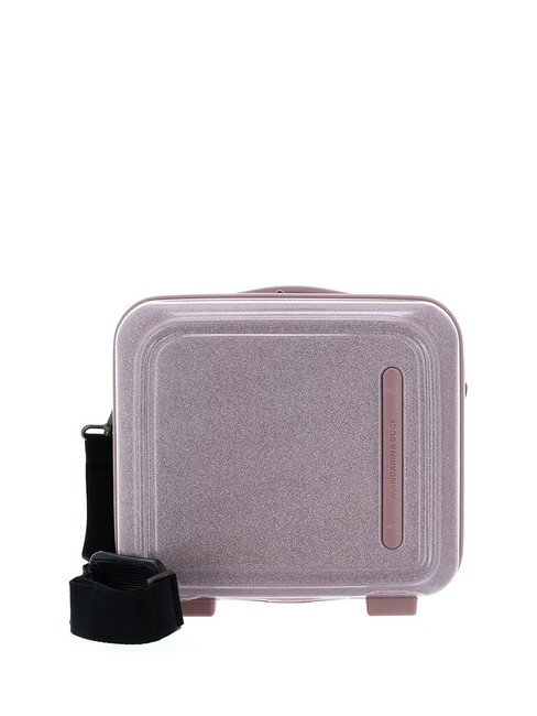 MANDARINA DUCK LOGODUCK + Twarde etui kosmetyczne róże brokatowe - Kosmetyczka