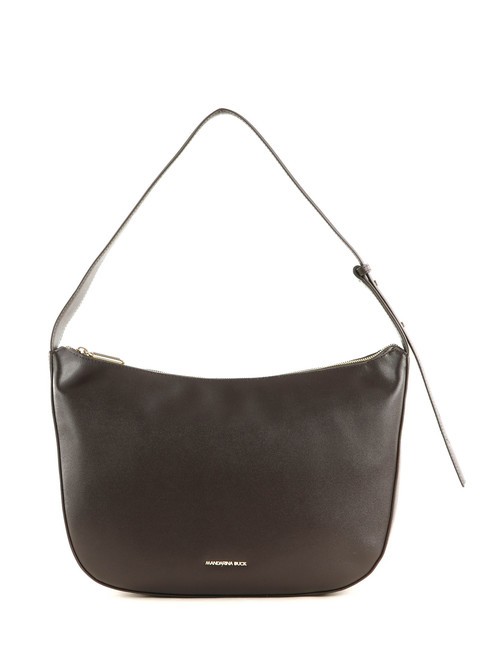 MANDARINA DUCK LUNA Skórzana torba na ramię kret - Torby damskie