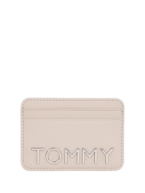 TOMMY HILFIGER TOMMY JEANS CITY BOLD Płaski uchwyt na karty dryfujące wydmy - Portfele damskie