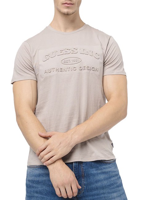 GUESS CLUB LOGO Koszulka z wytłoczonym logo pomny - Koszulki męskie