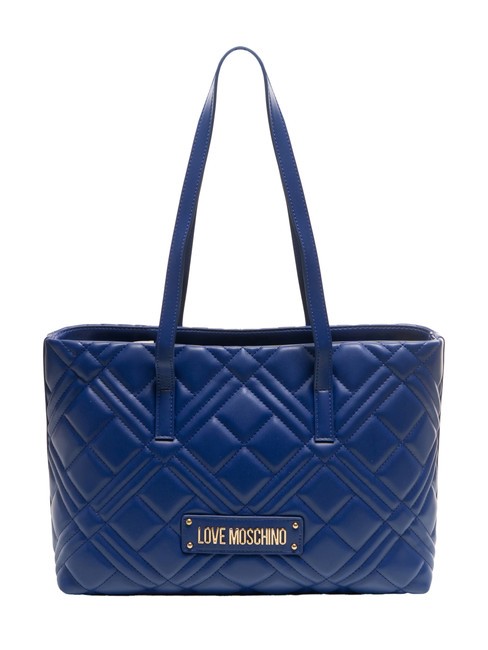 LOVE MOSCHINO QUILTED  Kupujący na ramieniu niebieski - Torby damskie