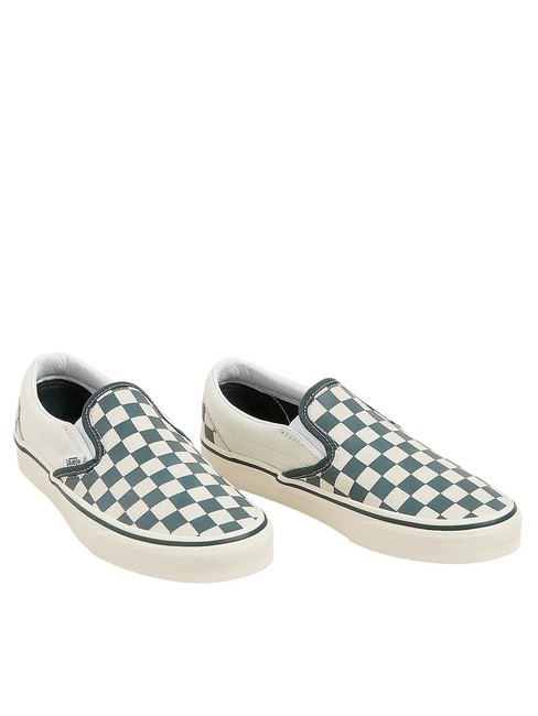 VANS CLASSIC SLIP-ON  Buty płócienne zielony/prawdziwa biel - Buty uniseks