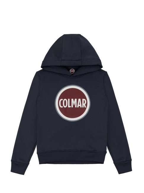 COLMAR MODISH KIDS Bluza z kapturem z nadrukiem logo granatowy - Bluzy dziecięce