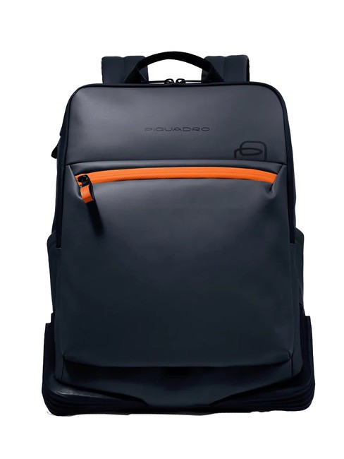 PIQUADRO CORNER SPECIALE GOMMATO  Plecak na laptopa 14" niebieski - Plecaki na laptopa do pracy