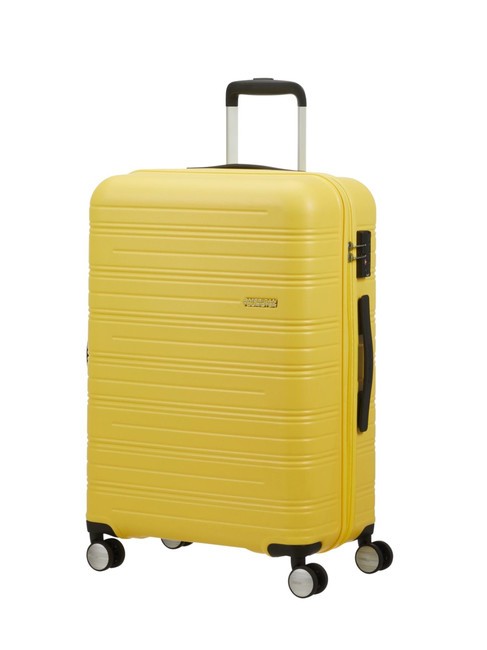 AMERICAN TOURISTER HIGH TURN  Wózek średni  matowy żółty - Wózki twarde