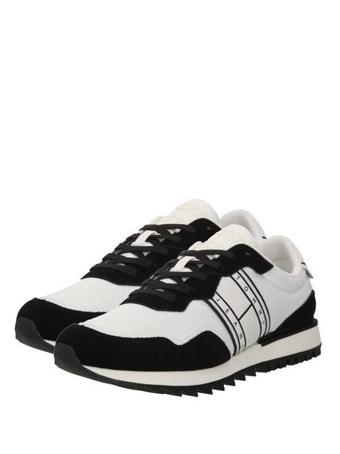 TOMMY HILFIGER TOMMY JEANS Runner Mix Adidasy CZARNY - Buty męskie
