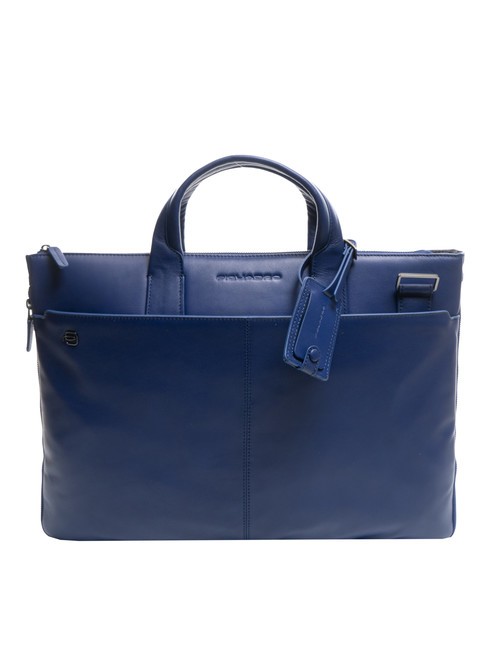 PIQUADRO BLUE SQUARE SPECIAL 13" Teczka na laptopa, skóra niebieski9 - Teczki robocze