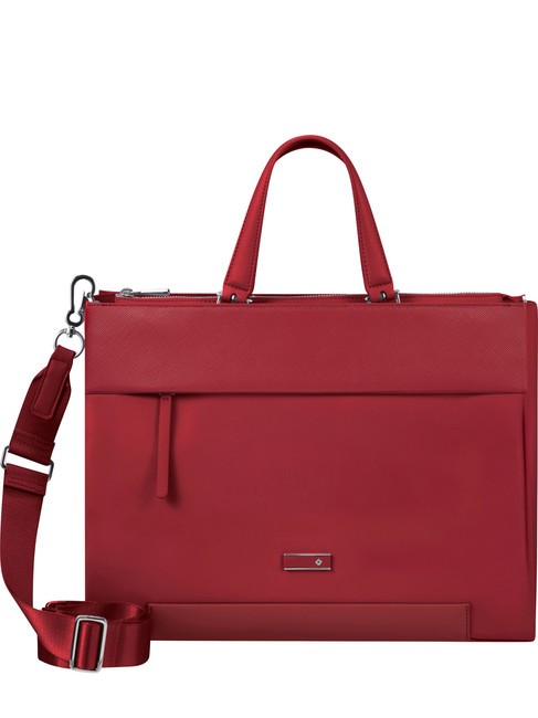 SAMSONITE ZALIA 3.0  Torba na laptopa 14,1" z paskiem na ramię ciemnoczerwony - Torby damskie