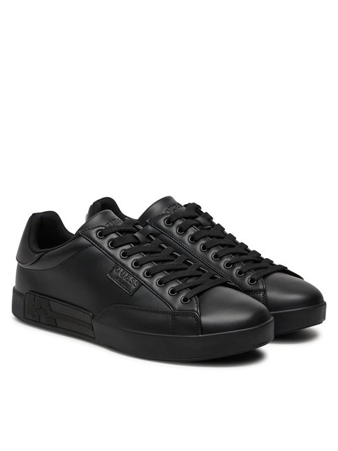 GUESS CASERTA Adidasy CZARNY - Buty męskie