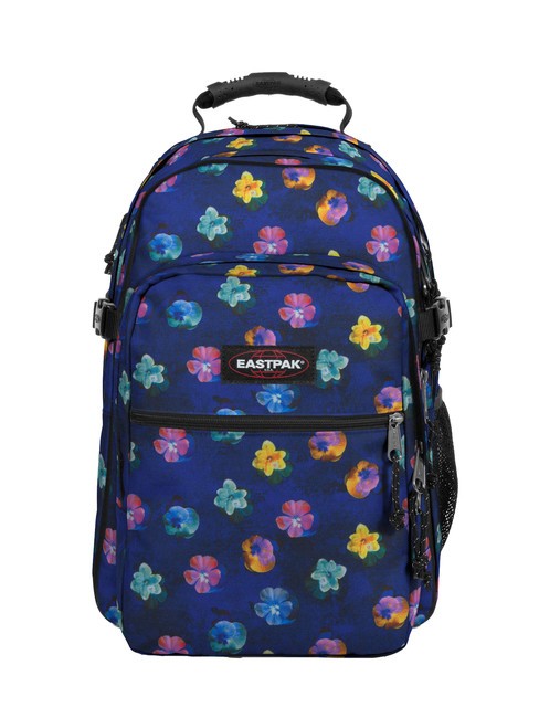 EASTPAK TUTOR Plecak na laptopa 15" kwiat rozmycie granatowy - Plecaki szkolne i rekreacyjne