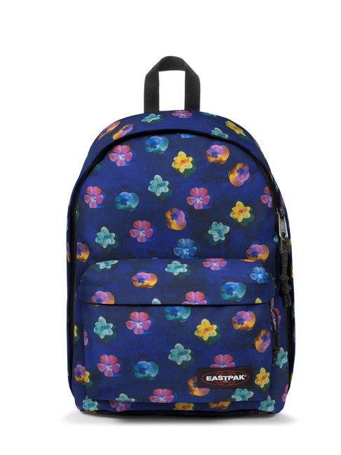 EASTPAK OUT OF OFFICE Plecak na laptopa 13" kwiat rozmycie granatowy - Plecaki szkolne i rekreacyjne
