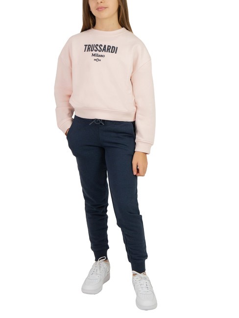 TRUSSARDI KREBS Bluza i spodnie dresowe różowy/granatowy - Dresy dziecięce