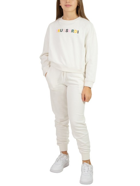 TRUSSARDI STORK Bluza i spodnie dresowe ecru/ecru - Dresy dziecięce