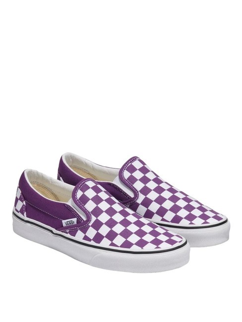 VANS CLASSIC SLIP-ON  Buty płócienne teoria kolorów szachownica fioletowa magia - Buty uniseks