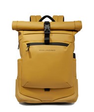 PIQUADRO CORNER SPECIALE GOMMATO Plecak z rolowaną g&oacute;rą na laptopa 15,6" - Plecaki na laptopa do pracy