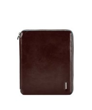 PIQUADRO BLUE SQUARE Smukły sk&oacute;rzany schowek w formacie A4 - Uchwyt i organizer na tablet