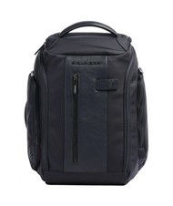 PIQUADRO BRIEF 2 Plecak podr&oacute;żny ze sk&oacute;ry i materiału - Plecaki na laptopa do pracy
