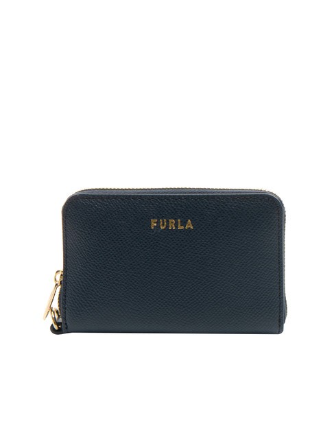 FURLA GARDENIA Mały skórzany portfel zapinany na zamek przestrzeń - Portfele damskie