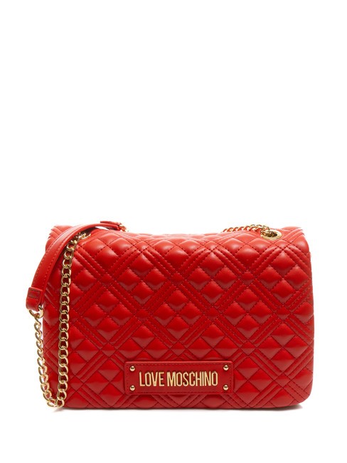 LOVE MOSCHINO QUILTED Convertible Torba na ramię / torba crossbody CZERWONY - Torby damskie