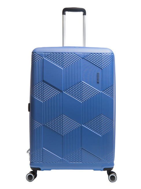 AMERICAN TOURISTER SUNCHASER Duży wózek spokojny niebieski - Wózki twarde