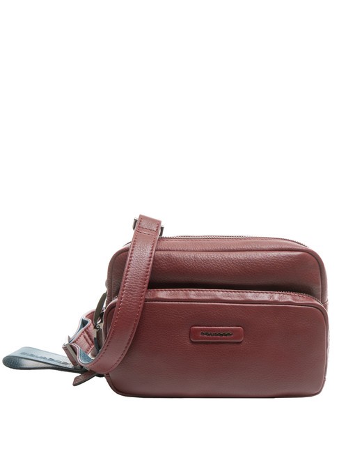 PIQUADRO MODUS SPECIAL Wielofunkcyjna skórzana mini torba bordeaux - Torby damskie