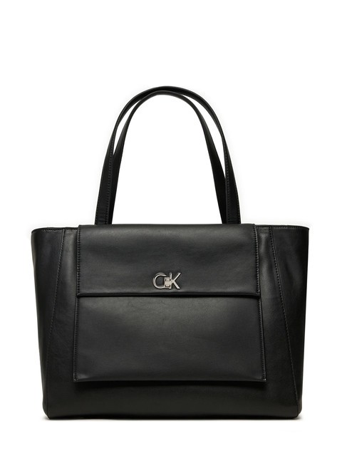 CALVIN KLEIN CK MEDIUM Torba na zakupy z kieszenią Czarny PVH - Torby damskie
