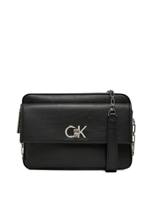 CALVIN KLEIN CK POCKET Torba na aparat fotograficzny na ramię Czarny PVH - Torby damskie