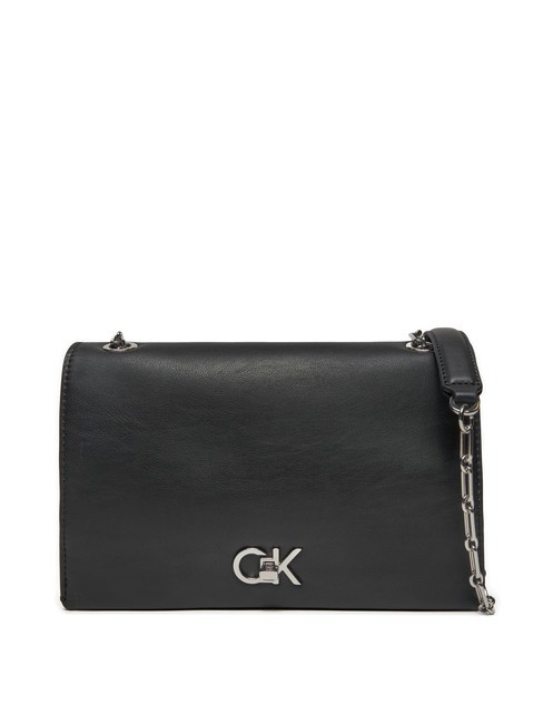 CALVIN KLEIN CK CONV CHAIN Torba na ramię, torba crossbody Czarny PVH - Torby damskie