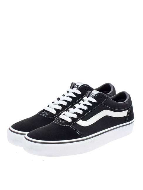 VANS WARD M Trampki płócienne biały czarny - Buty męskie