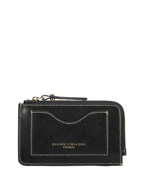 GIANNI CHIARINI WALLETS CALF  Portfel skórzany Czarny - Portfele damskie