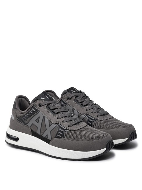 ARMANI EXCHANGE DUSSELDORF Trampki męskie żelazo+czarny - Buty męskie