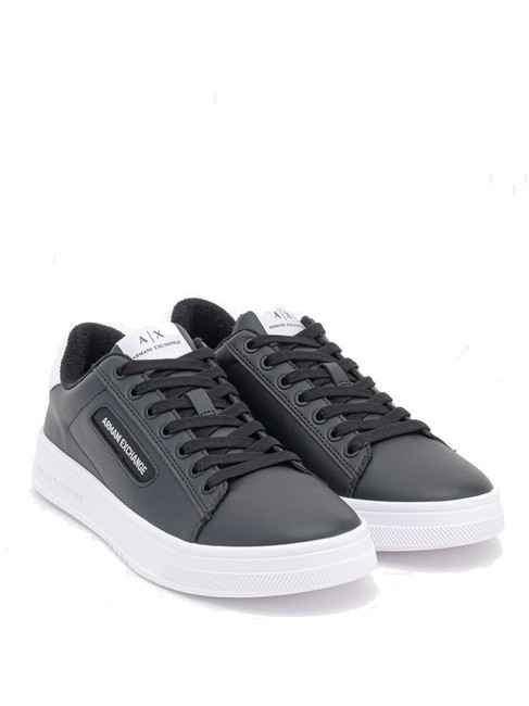 ARMANI EXCHANGE A|X LOGO Adidasy  czarny+op.biały - Buty męskie