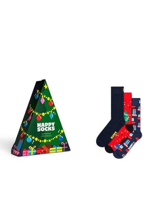 HAPPY SOCKS HOLIDAY TREE Zestaw prezentowy skarpetek 3 pary zielony - Skarpetki unisex