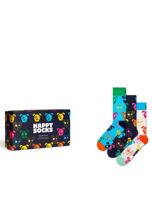 HAPPY SOCKS MIXED DOG Zestaw prezentowy skarpetek 3 pary wielobarwność - Skarpetki damskie
