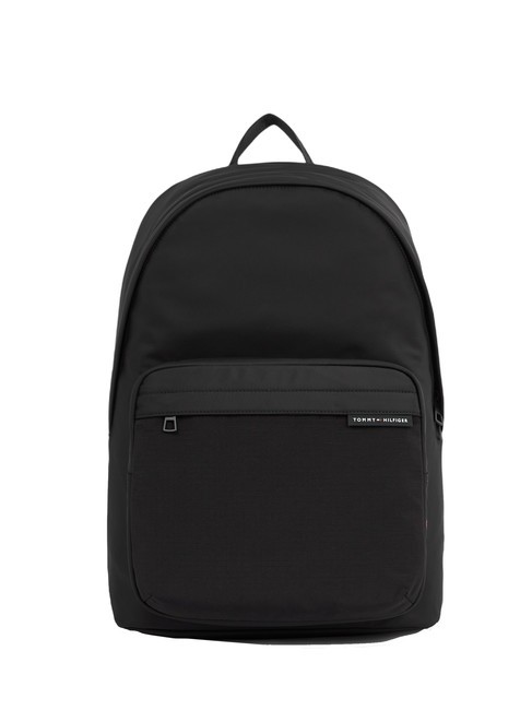 TOMMY HILFIGER TH ELEMENT REPREVE Plecak wykonany z tkaniny pochodzącej z recyklingu czarny - Plecaki na laptopa do pracy
